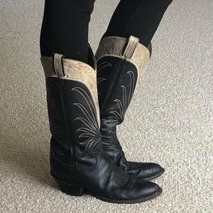 Tony Lama 2 Tone Cowboy Boots 8